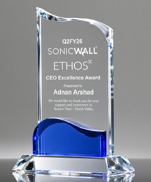 Picture of Casablanca Wave Crystal Award