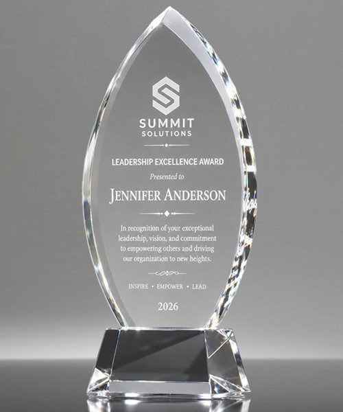 Picture of Accolade Flame Optic Crystal Award