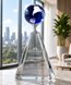 Picture of Mercer Blue Crystal Globe Award