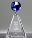 Picture of Mercer Blue Crystal Globe Award