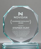 Picture of Jade Glass Octagon Award