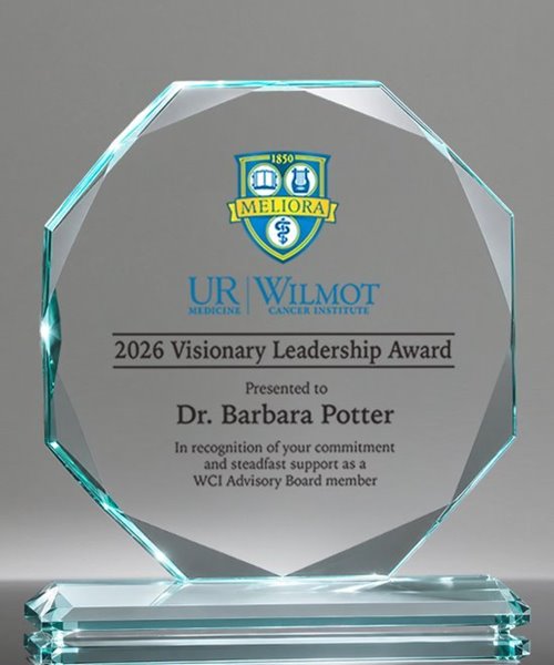 Picture of Jade Glass Octagon Full Color Award