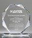 Picture of Clear Crystal Octagon Award