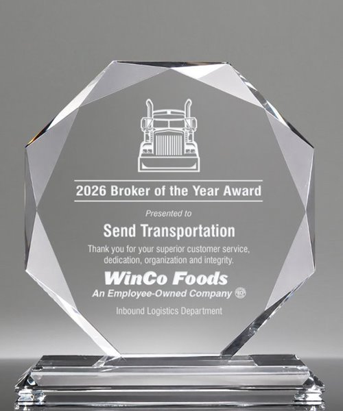 Picture of Driver Recognition Crystal Octagon