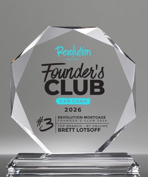 Picture of Starfire Crystal Full Color Octagon Trophy