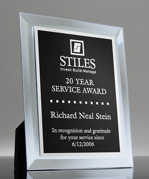 Picture of Clear Mirror Glass Plaque