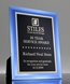 Picture of Sapphire Blue Mirror Glass Plaque