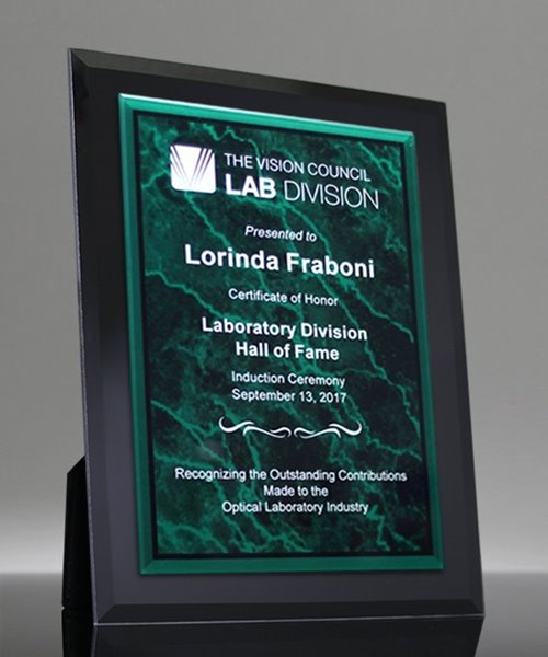 Picture of Fusion Award Plaque - Green Marble