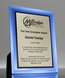 Picture of Signature Blue Mirror Glass Plaque