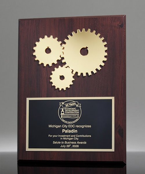 Picture of Golden Gears Award Plaque