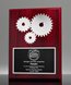 Picture of Silver Gears Award Plaque - Piano Rosewood