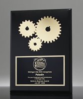 Picture of Golden Gears Award Plaque - Matte Black