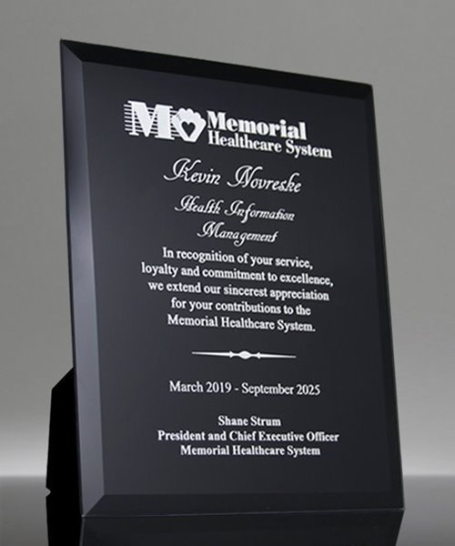 Picture of Black Crystal Plaque