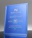 Picture of Mirrored Crystal Blue Plaque