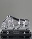 Picture of Crystal Bull Award With Laser Engraved Plate