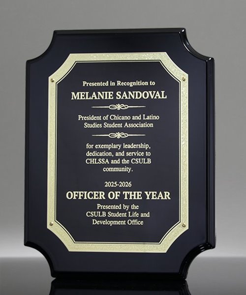 Picture of Laureate Ebony Gold Plaque