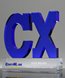 Picture of Custom Crystal Logo Award - Blue Overlay