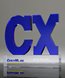 Picture of Custom Crystal Logo Award - Blue Overlay
