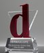 Picture of Custom Crystal Trophy - Garnet Overlay