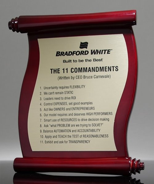 Picture of Acclaim Scroll Plaque