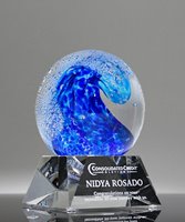 Picture of Luminescent Wave Art Glass Award