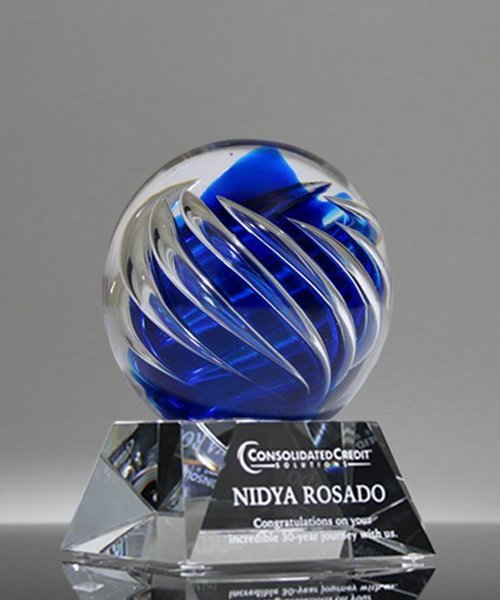 Picture of Galactic Sphere Art Glass Award