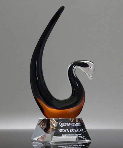 Picture of Elysian Swan Art Glass Award