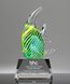 Picture of Tropical Fish Art Glass Trophy
