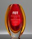 Picture of Red Lava Art Glass Vase