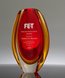 Picture of Red Lava Art Glass Vase