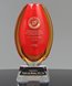 Picture of Elevated Ruby Art Glass Vase