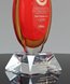 Picture of Elevated Ruby Art Glass Vase