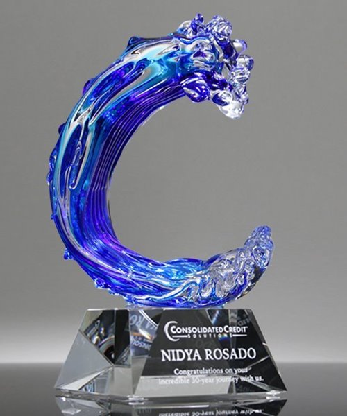 Picture of Tidal Wave Signature Art Glass Award