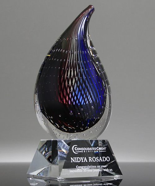 Picture of Starlight Ember Art Glass Award