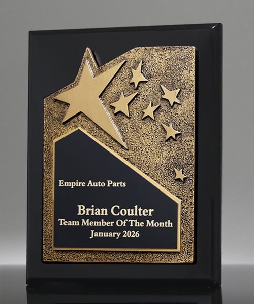 Picture of Ovation Gold Star Ebony Plaque