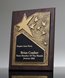 Picture of Recognition Star Gold Walnut Plaque