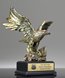 Picture of Gold Eagle Statue With American Flag