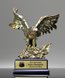 Picture of Gold Eagle Statue With American Flag