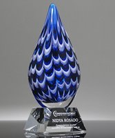 Picture of Blue Mirage Prestige Art Glass Award