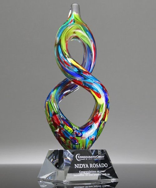 Picture of Infinity Prestige Art Glass Award