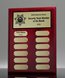 Picture of Classic 12-Plate Rosewood Piano Perpetual Gold Plaque