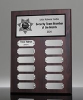 Picture of Classic 12-Plate Cherry Perpetual Silver Plaque