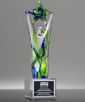 Picture of Star Achiever Signature Art Glass Award