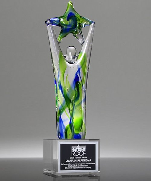 Picture of Star Achiever Signature Art Glass Award