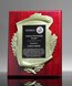 Picture of Metal Scroll Rosewood Plaque