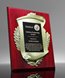 Picture of Metal Scroll Rosewood Plaque