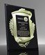 Picture of Metal Scroll Black Plaque