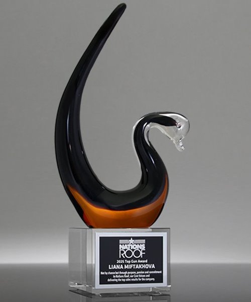 Picture of Elysian Swan Signature Art Glass Award