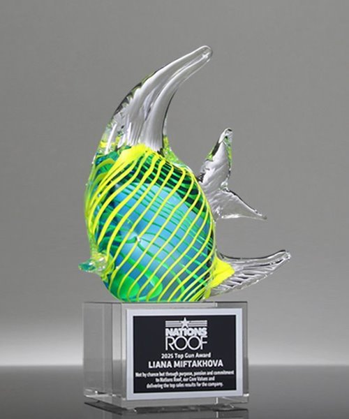 Picture of Tropical Fish Signature Art Glass Award