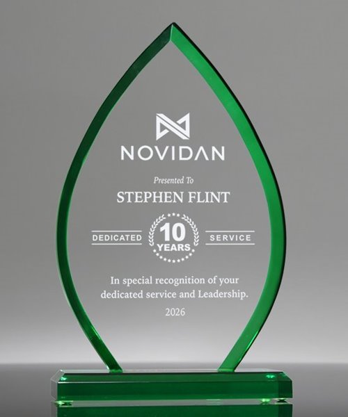 Picture of Luminis Emerald Acrylic Flame Award